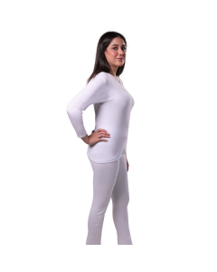 DROSH WOMEN'S PAJAMA LONG SLEEVE-White