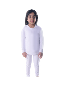 CHILDREN'S BOYS PAJAMA LONG SLEEVE-White