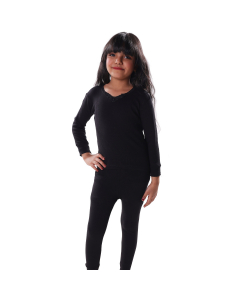 DROSH CHILDREN'S Girls PAJAMA LONG SLEEVE-Black