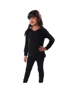 DROSH MEDIUM Girls PAJAMA LONG SLEEVE-BLACK