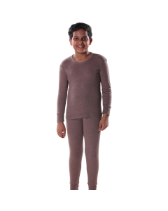YOUTH'S BOYS PAJAMA LONG SLEEVE-Dark Brown