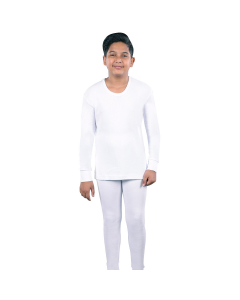 YOUTH'S BOYS PAJAMA LONG SLEEVE-White