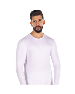 DROSH MEN'S Tshirt LONG SLEEVE-White