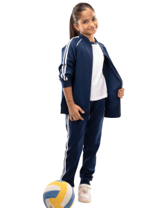 Women’s 3-piece sports pajama set in dark blue