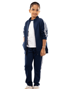 Women’s 3-piece sports pajama set in dark blue