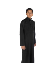 winter formal thob curved collar youth black