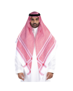شماغ بروجيه زاهي كلاسيك رجالي أحمر