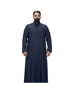 دروش ثوب شتوي رجالي قلاب سحاب أزرق غامق