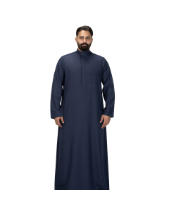 دروش ثوب رجالي شتوي كيرف أزرق غامق