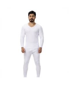 DROSH MEN'S PAJAMA V neck white