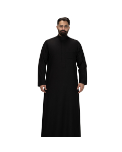 دروش ثوب رجالي شتوي كيرف أسود