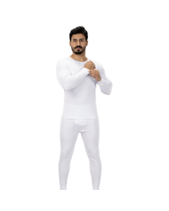 DROSH MEN'S PAJAMA LONG SLEEVE-White