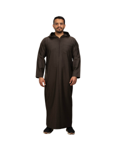 ثوب دروش شتوي منزلي مغربي بني
