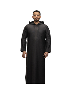 ثوب دروش منزلي شتوي بني
