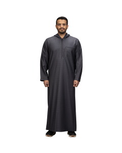 ثوب دروش شتوي منزلي مغربي رمادي
