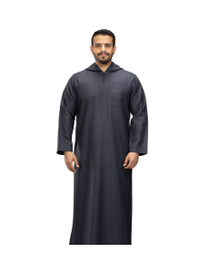 ثوب دروش منزلي شتوي كحلي