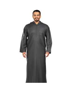 ثوب دروش شتوي منزلي مغربي رمادي