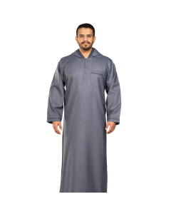 ثوب دروش شتوي منزلي أزرق
