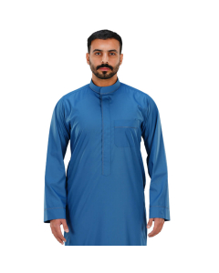 دروش ثوب رجالي اسبان صيفي سحاب أزرق غامق