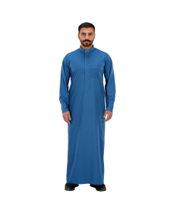 دروش ثوب رجالي اسبان سحاب مخفي كبك أزرق غامق