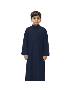 دروش ثوب أطفال شتوي كيرف سحاب أزرق غامق