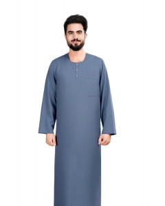 دروش ثوب منزلي أزرار أزرق