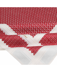 Projeh men red biege lines Shemagh (model 1)