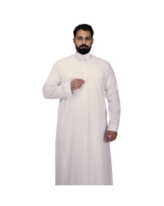 ثوب رجالي اسبان اف كريمي سحاب مخفي  قلاب جديد رجالي 