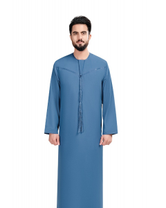 دروش ثوب بيت تصميم عماني أزرق